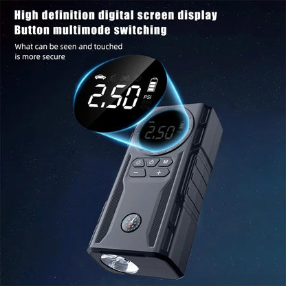 39800Mah Car Jump Starter Air Pump Car Battery Emergency Boosters 1800A 12V Power Bank Portable Starting Device Car Starter